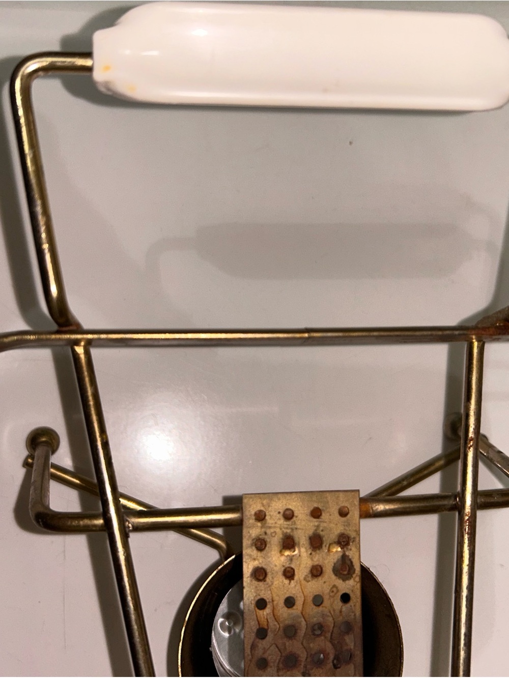 Rare Pyrex Atomic Starburst 2 QT Dish with Glass Lid and Stand Warmer - Picture 14 of 16
